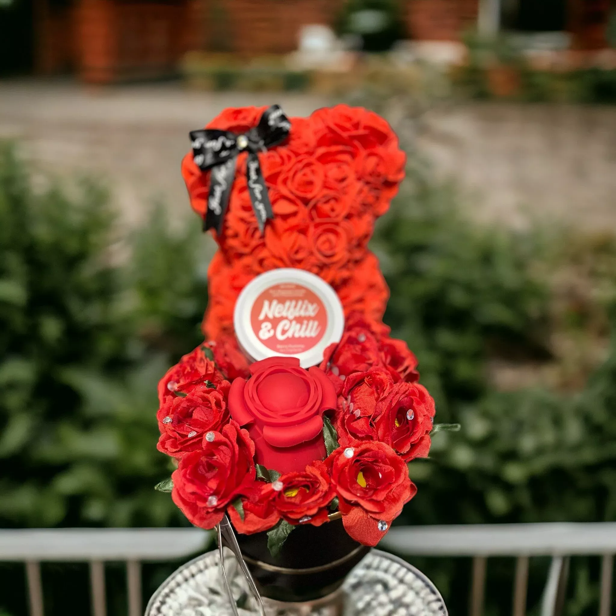Customized Netflix and Chill Rose Bundle
