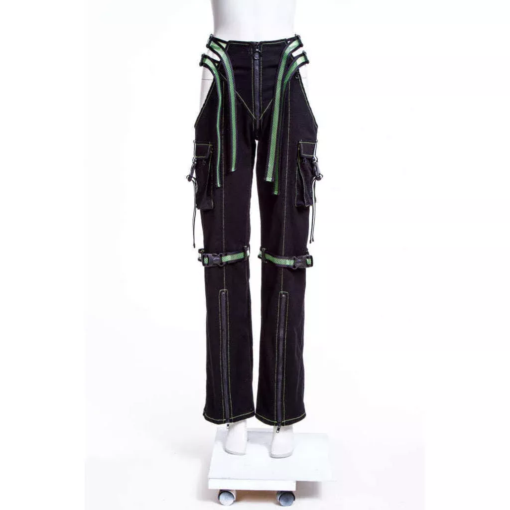 Cyberpunk Straight Leg Buckle Strapped Cargo Pants