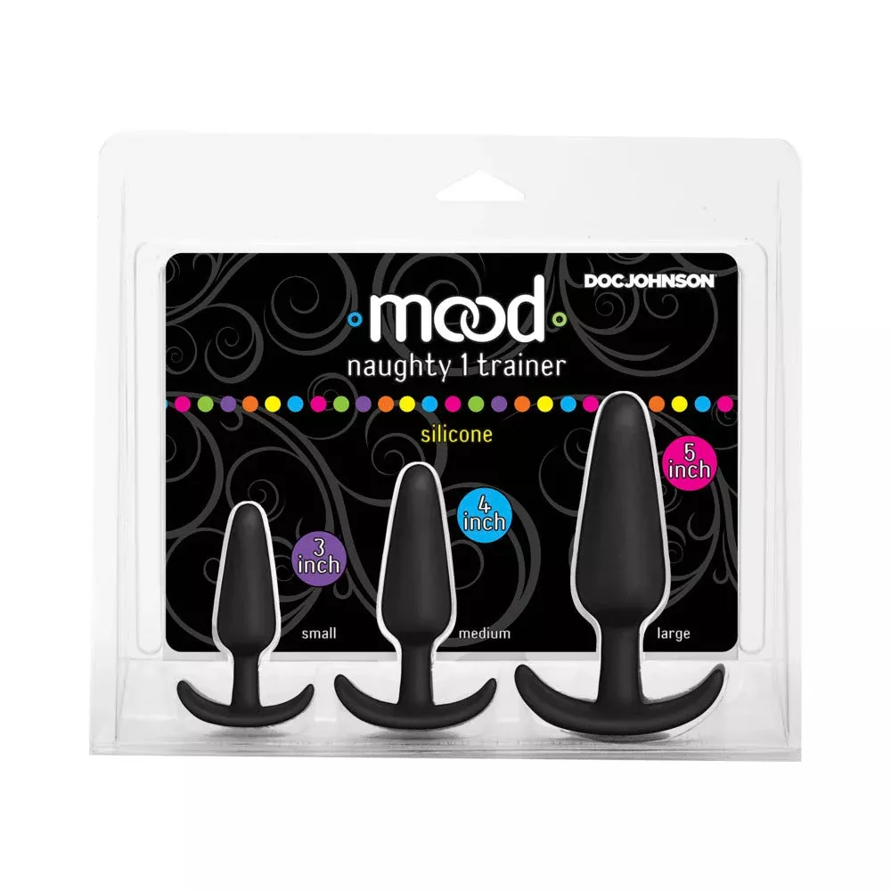 Doc Johnson Mood Naughty 1 Anal Trainer Set Black