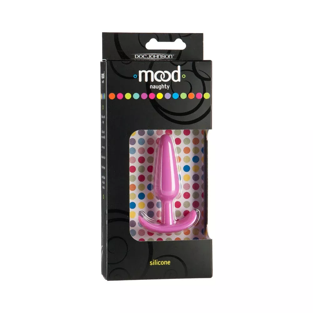 Doc Johnson Mood - Naughty - Small Pink Silicone Butt Plug