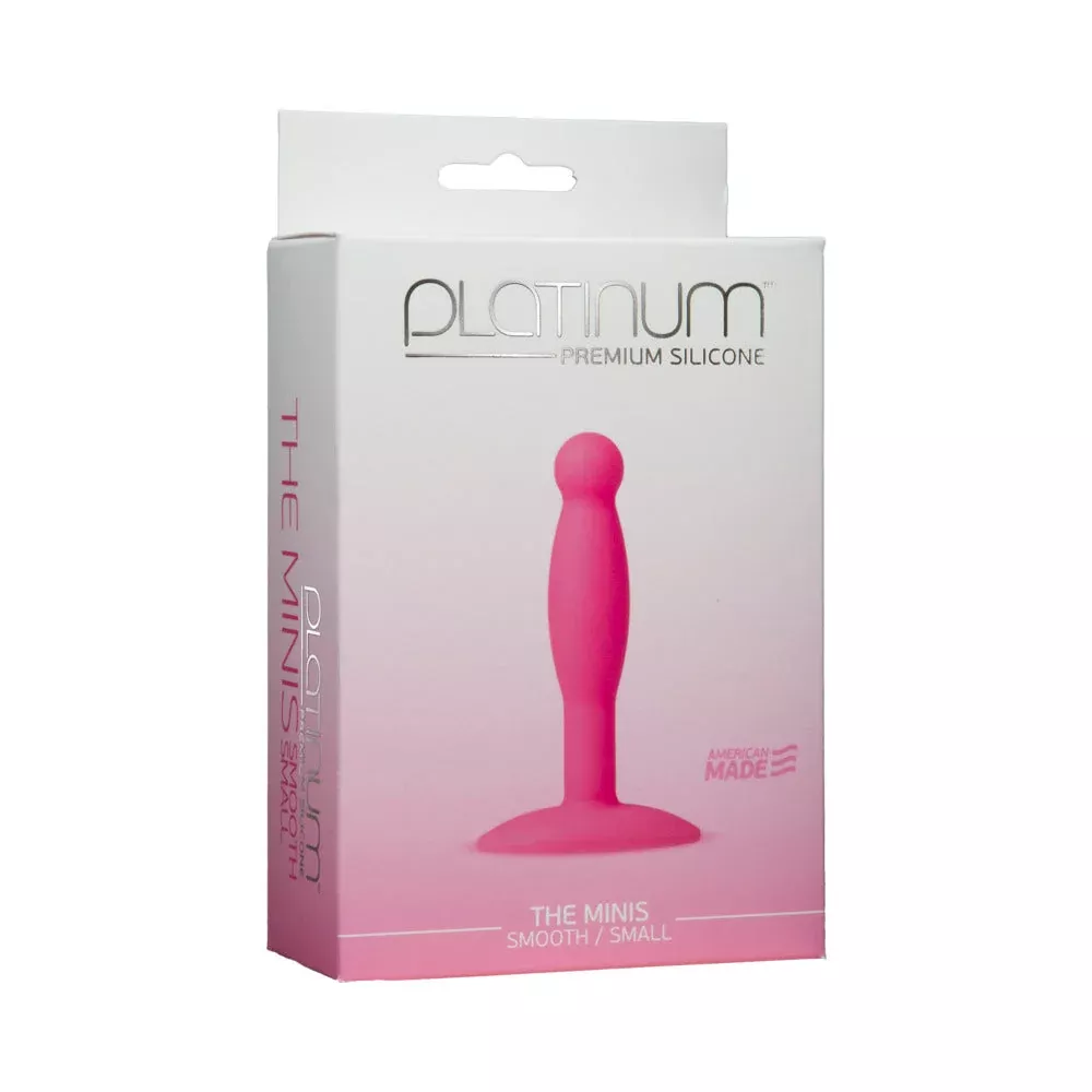 Doc Johnson Platinum Premium Silicone - The Minis - Smooth - Small Pink