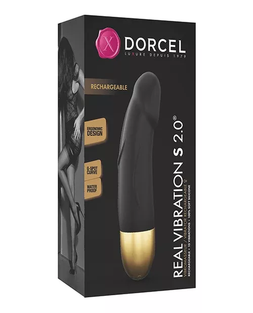 Dorcel 6" Real Vibration S 2.0 G-Spot Vibrator - Gold