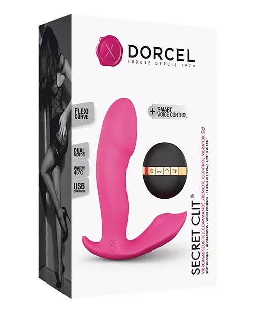 Dorcel Secret Clit Heating & Voice Control Vibrator - Pink