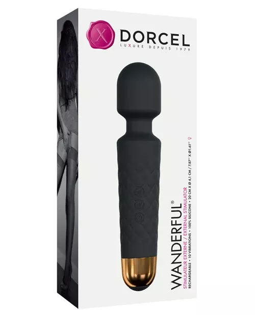 Dorcel Wanderful Clitoral Stimulator - Black/Gold