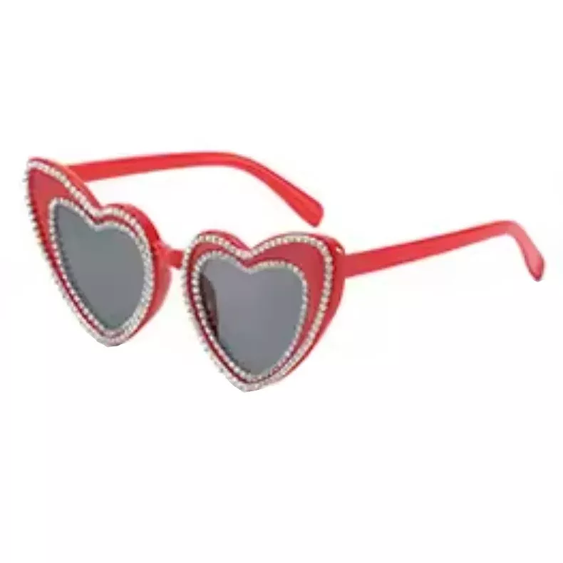 Double Heart Shaped Sunglasses