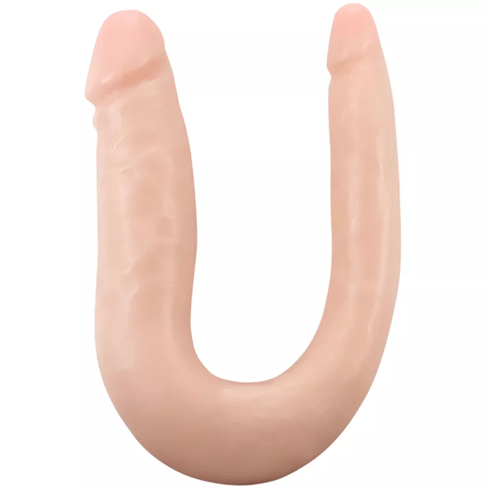 Dr. Double 12" Platinum Silicone Double Sided Dildo - Vanilla