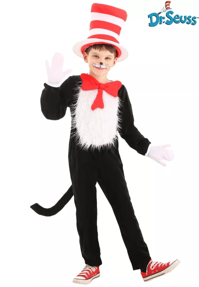 Dr Seuss Cat in the Hat Deluxe Child Costume