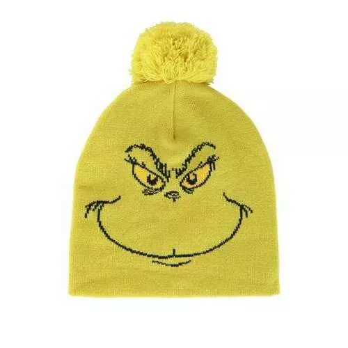Dr Seuss The Grinch Green Knit Hat