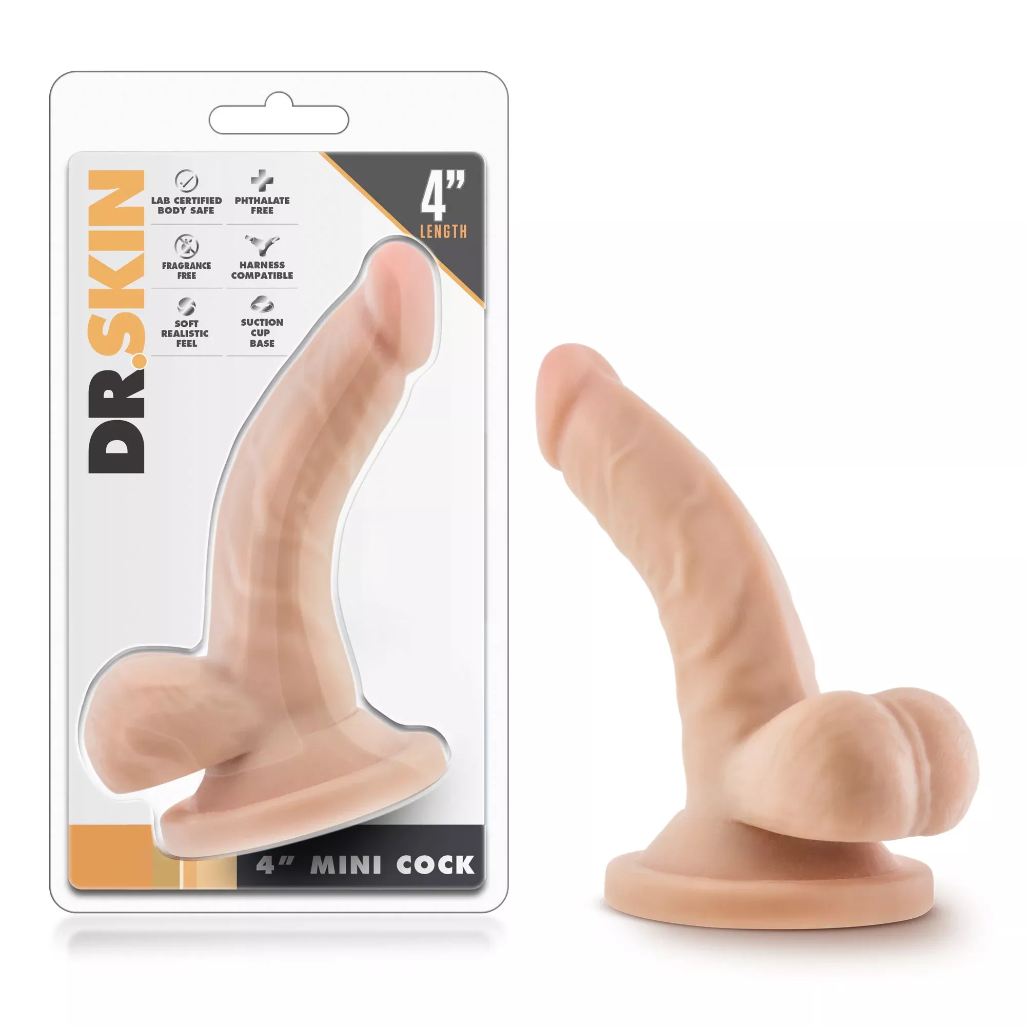 Dr. Skin Skin - 4 Inch Mini Cock - Vanilla