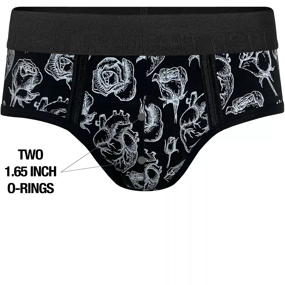 Duo Brief+ Harness - Hearts & Roses