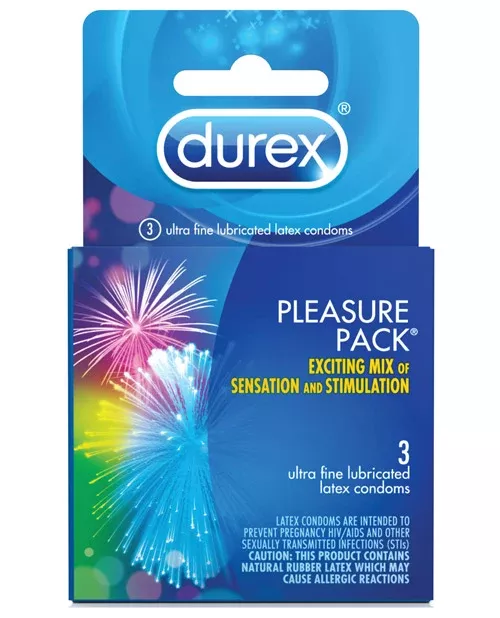 Durex Condom Pleasure Pack - 3 pack