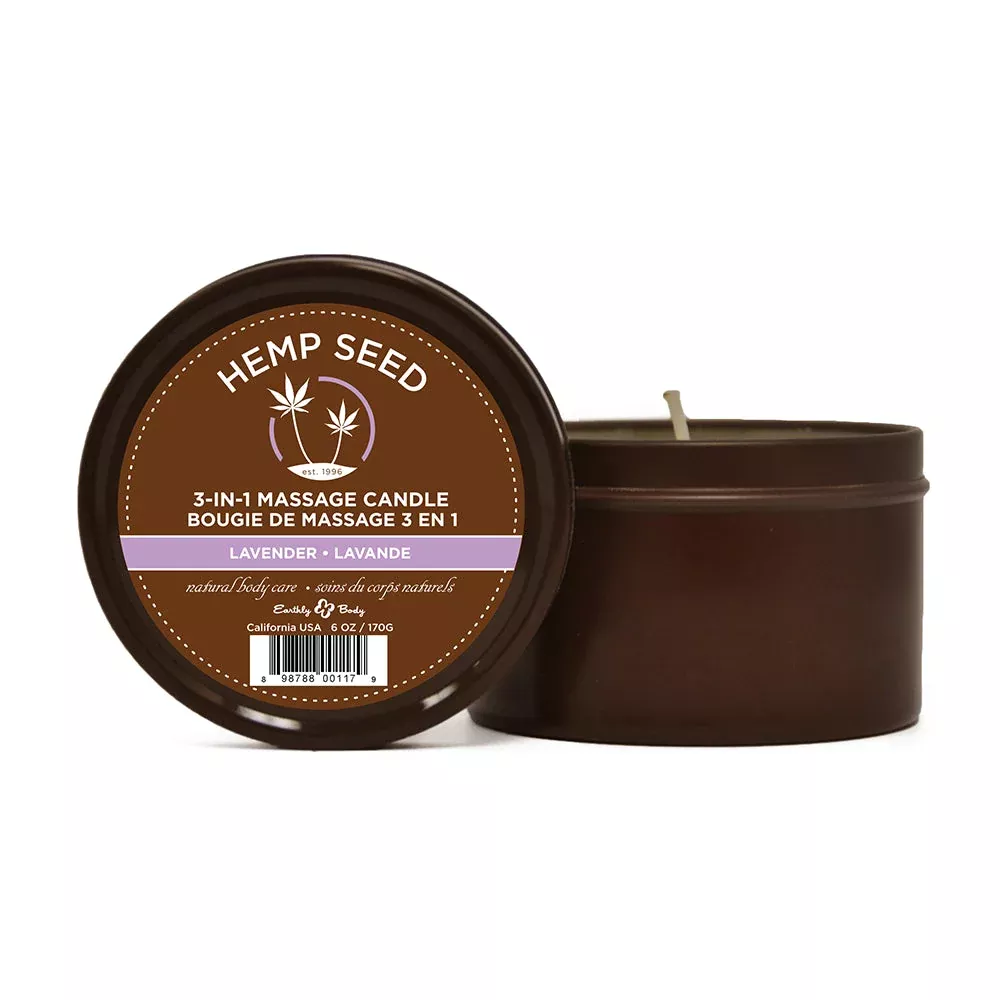 Earthly Body Massage Candle Lavender 6.8oz