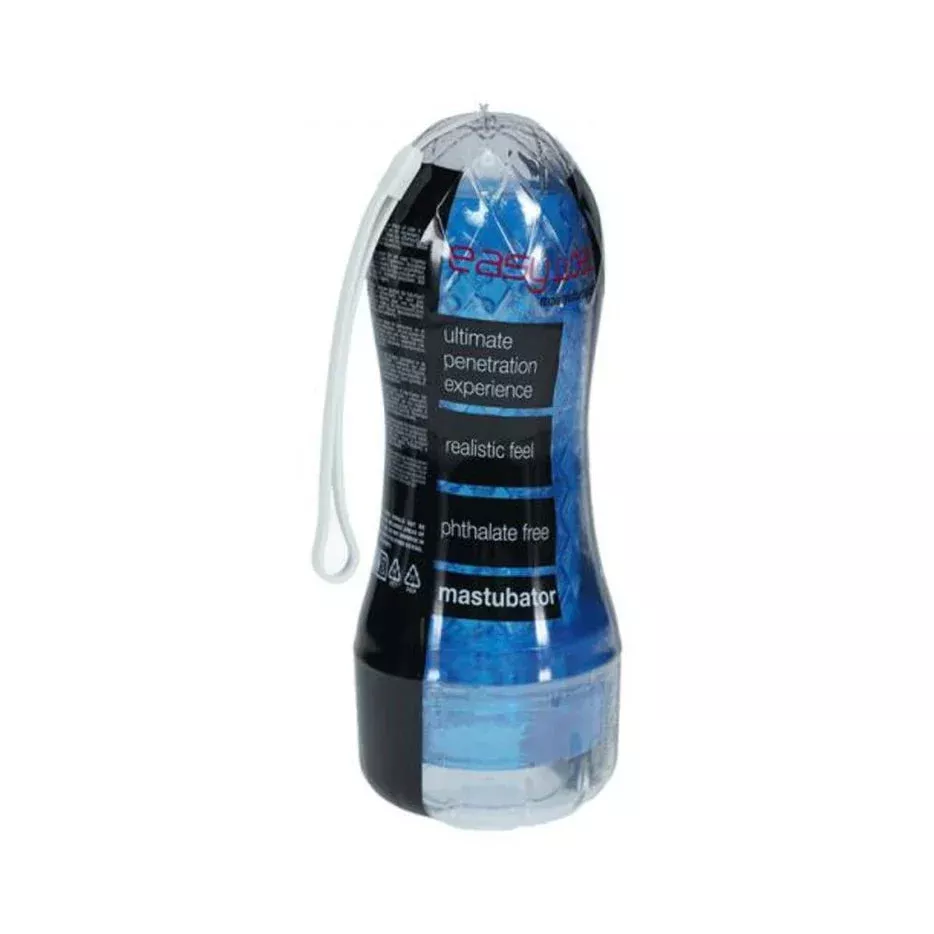 Easy Rider Clear Rounded Case - Premium Reusable Male Stroker, Waterproof, Phthalate-Free, Easy to Clean