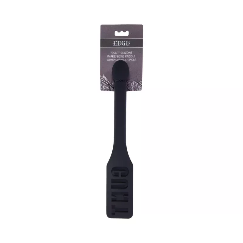Edge Silicone Impressions Paddle – Insertable Handle & "CUNT" Imprint