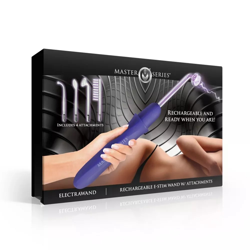 Elektrawand Rechargeable Violet Wand with Attachments - Purple