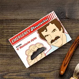 Emergency Moustache Kit with 6 Styles