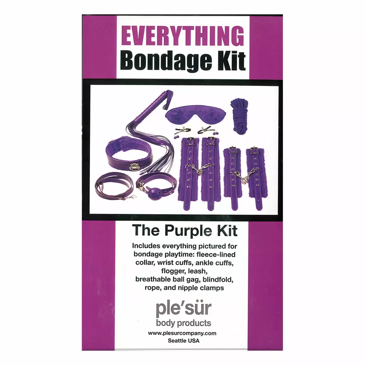 Everything Bondage Kit - Purple