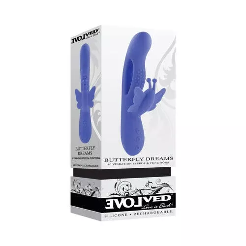 Evolved Butterfly Dreams Rechargeable Dual Stim Vibe Silicone