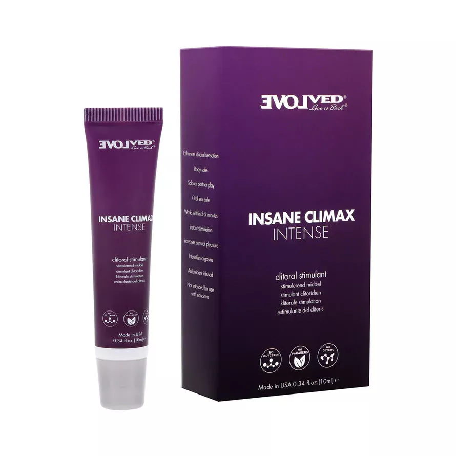 Evolved Insane Climax Insanity Warming Buzzing Clitoral Stimulant .34oz