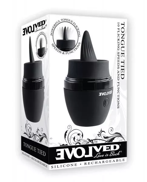 Evolved Tongue Tied 10-Function Flickering Massager - Rechargeable Waterproof Silicone Pleasure Toy