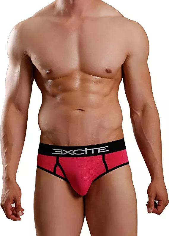 Excite Jock Cutout Brief W/Logo Waist