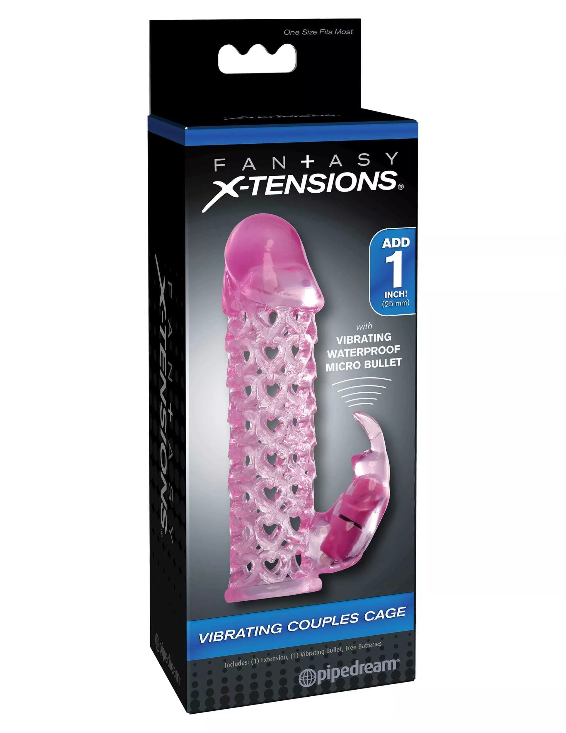 Fantasy X-Tensions Vibrating Couples Cage - Pink