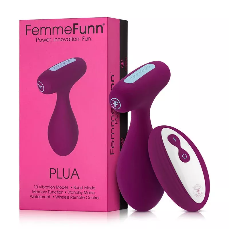 FemmeFunn Plua Rechargeable Remote-Controlled Silicone Vibrating Anal Plug