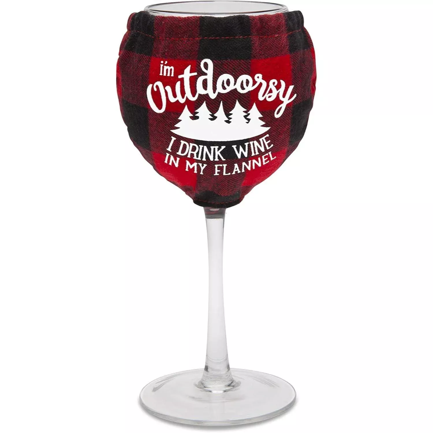 Flannel Wine Glass