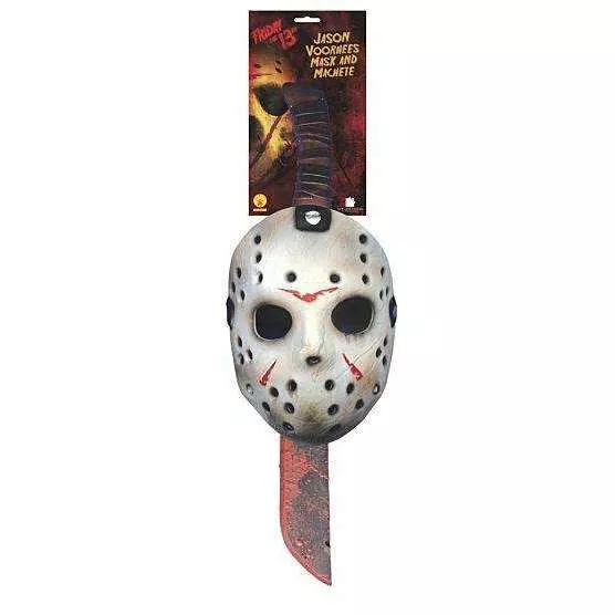 Friday The 13th Jason Voorhees Mask and Machete Set
