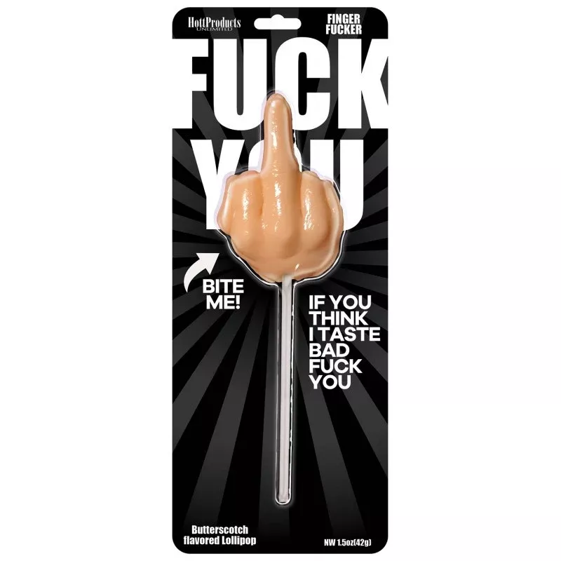 FUCK YOU Butterscotch Flavored Lollipop - HOTT PRODUCTS