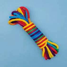 Funfetti Rainbow Bondage Rope 26.25 ft.