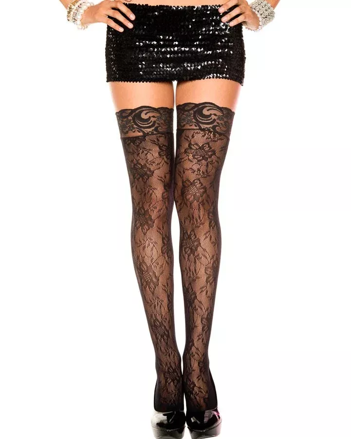 Gardenia Lace Thigh High