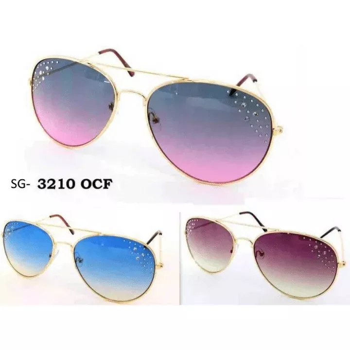 Gem Ocean Lens Aviator Sunglasses