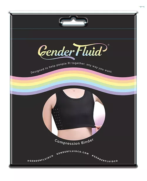 Gender Fluid Chest Compression Binder- XXL Black