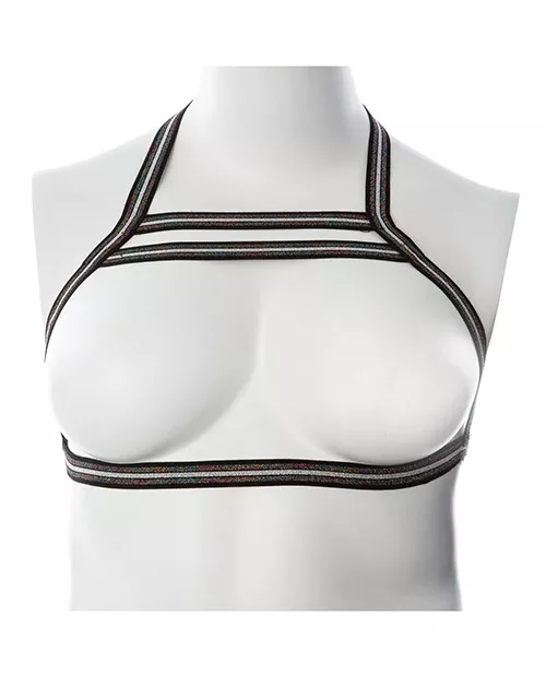 Gender Fluid Silver Lining Harness Black/Silver XL-XXXL