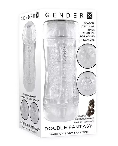 Gender X Double Fantasy Stroker - Clear