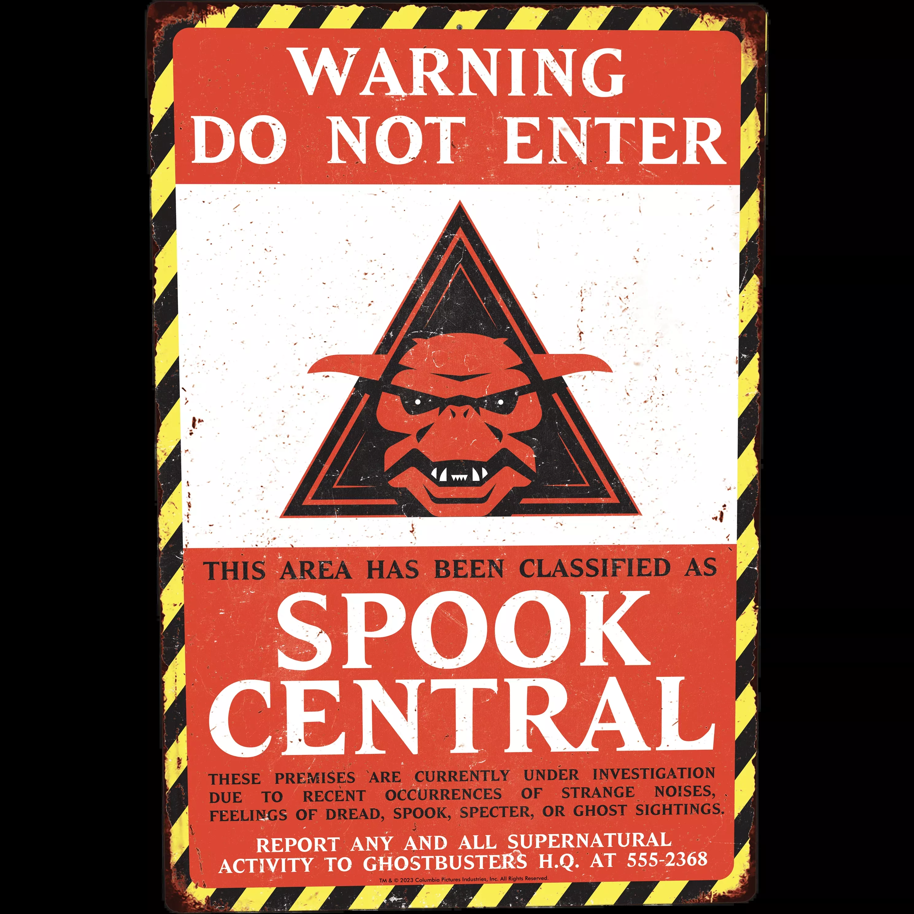 Ghostbusters: Spook Central Metal Sign
