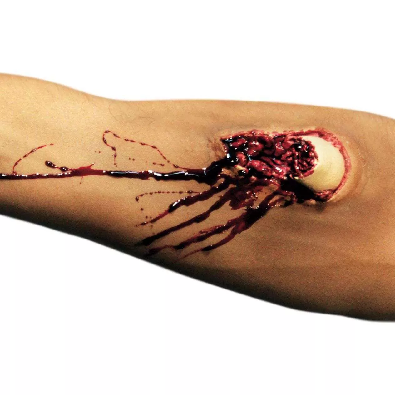 Ghoulish Broken Bone Compound Fracture Rubber Latex Prosthetic