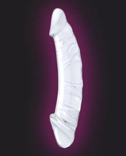 Glas Realistic Girthy Glass Double Dildo