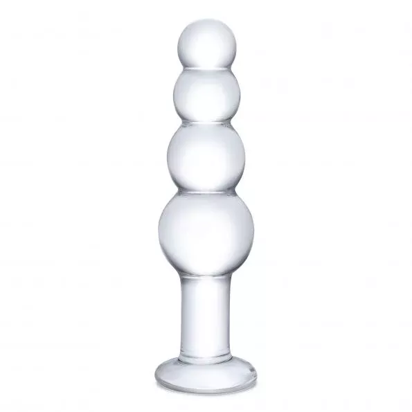 Glass Beaded Butt Plug