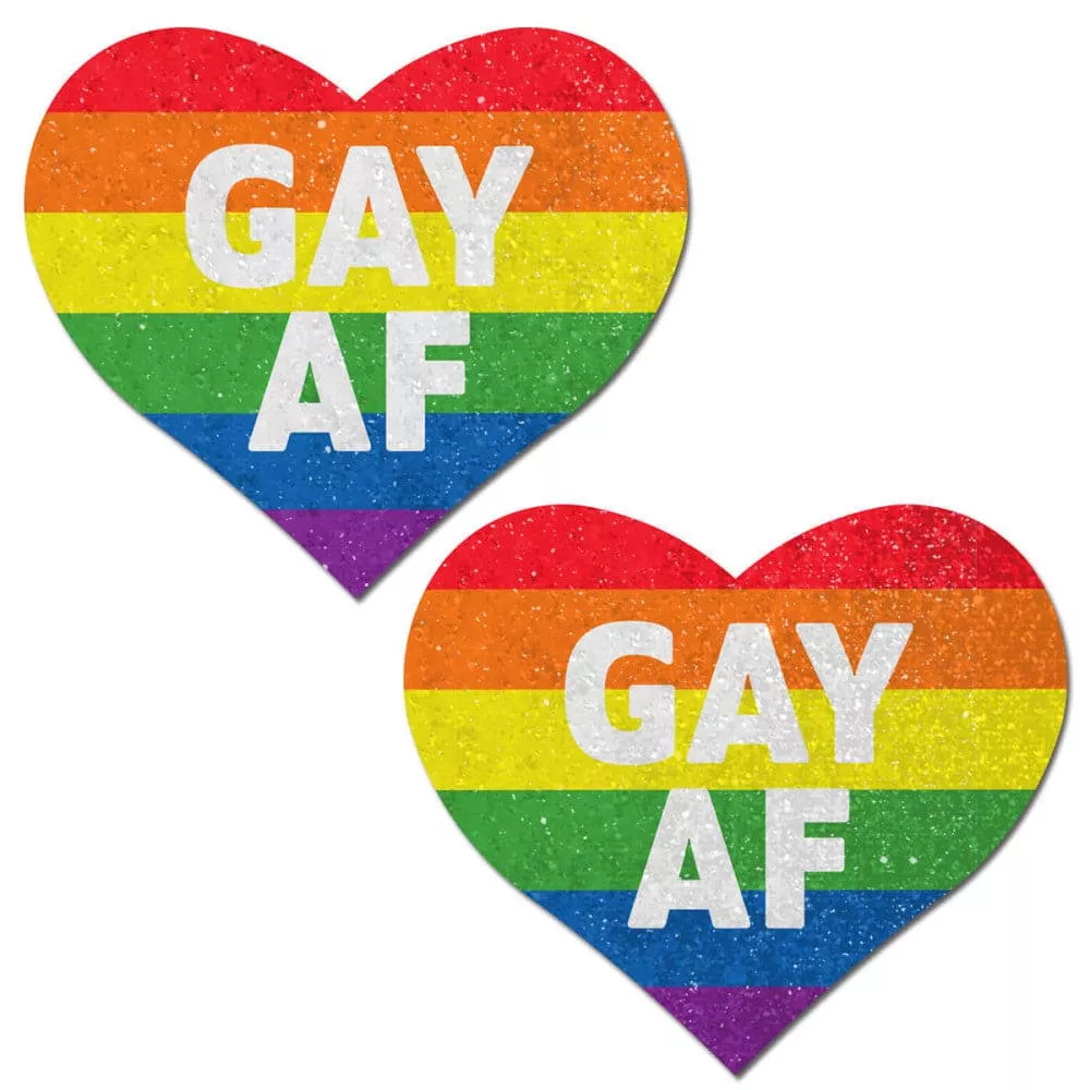 Glitter Rainbow Gay AF Pasties by Pastease
