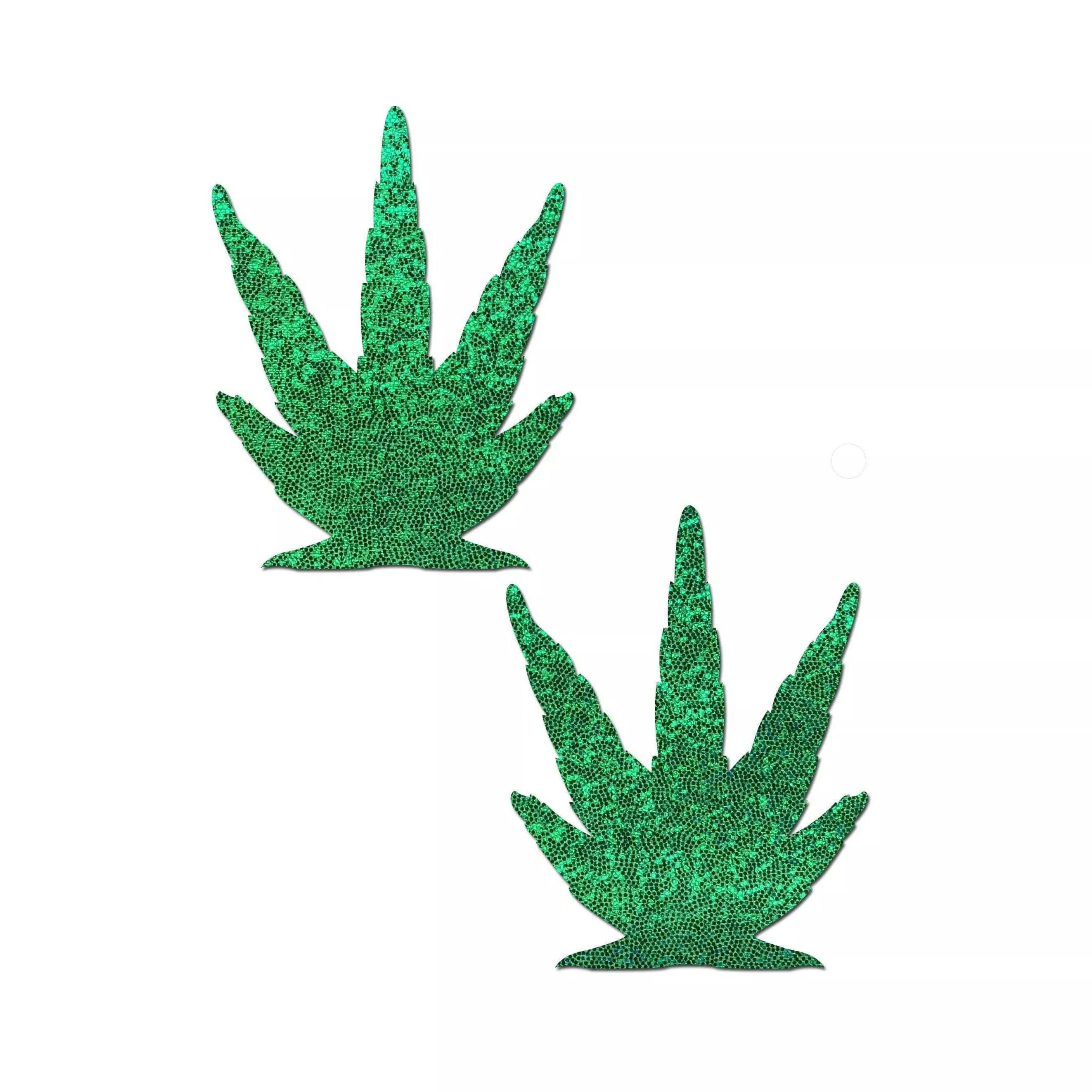 Glittering Green Leaf Pasties