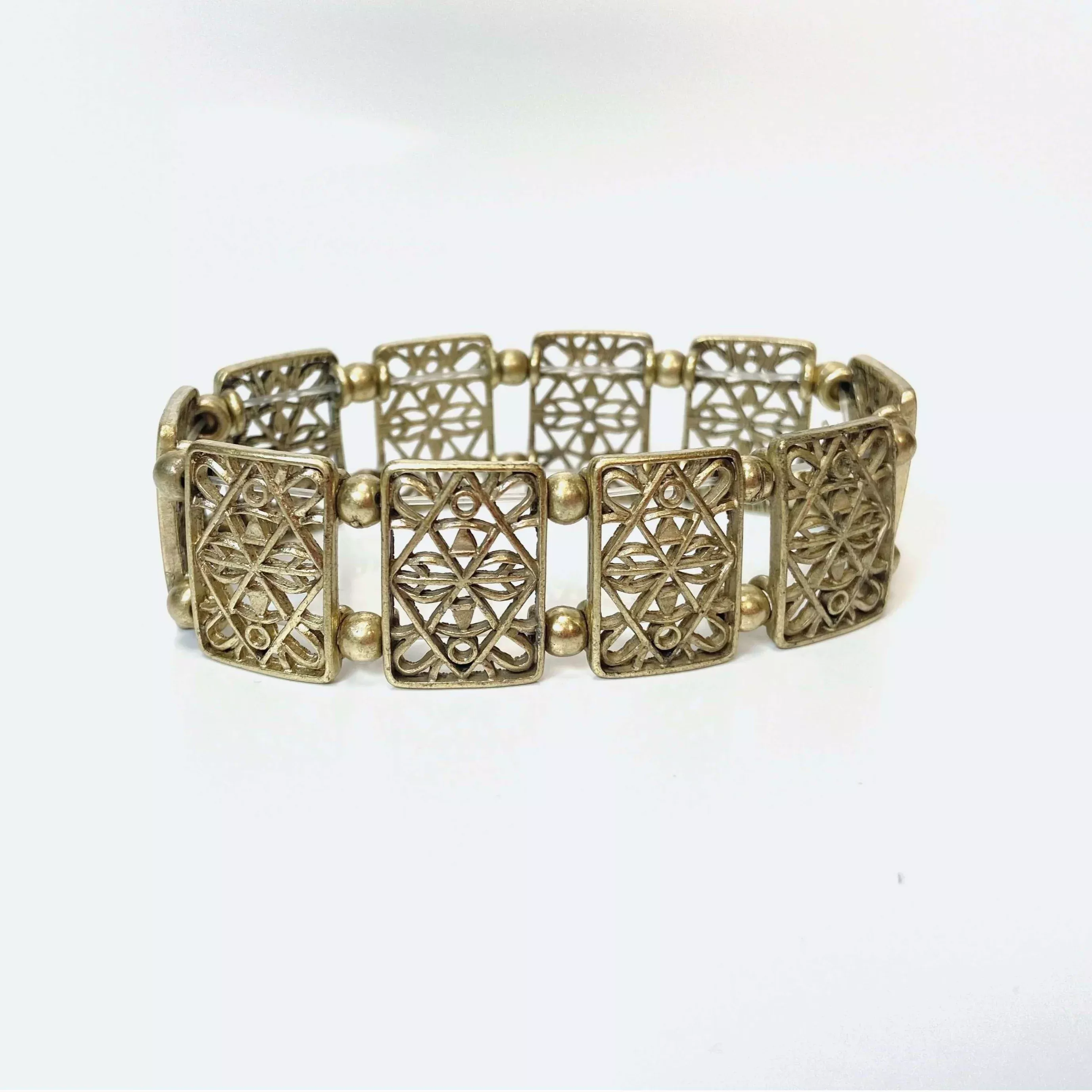Gold Medieval Window Bracelet