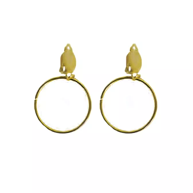 Gold Pirate Hoop Earrings