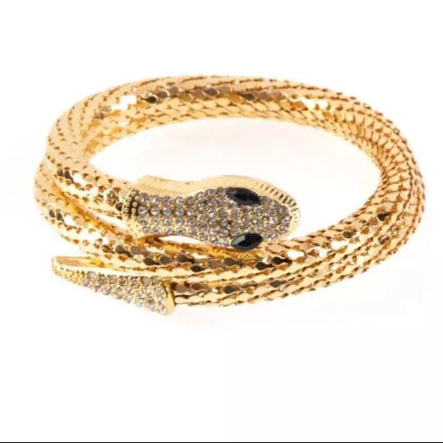 Gold Snake Mesh Chain Bracelet