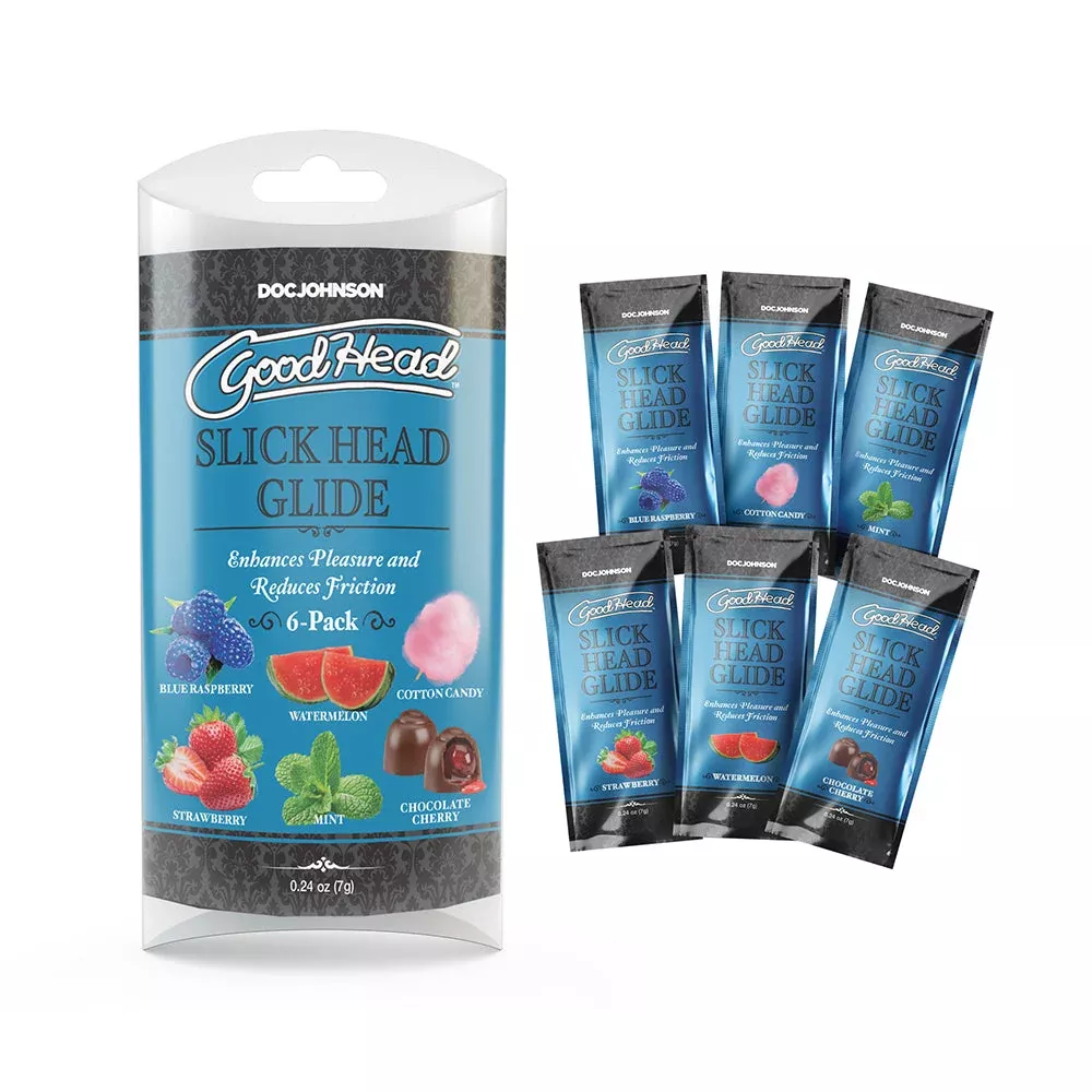 GoodHead Slick Head Glide Multi-Flavor 6-Pack 0.24 oz.