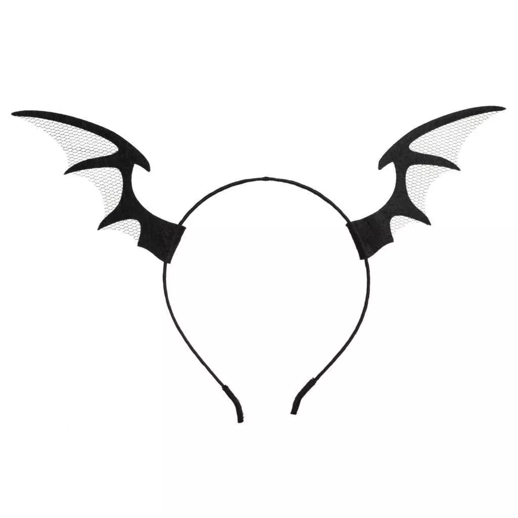 Gothic Bat Felt Headband