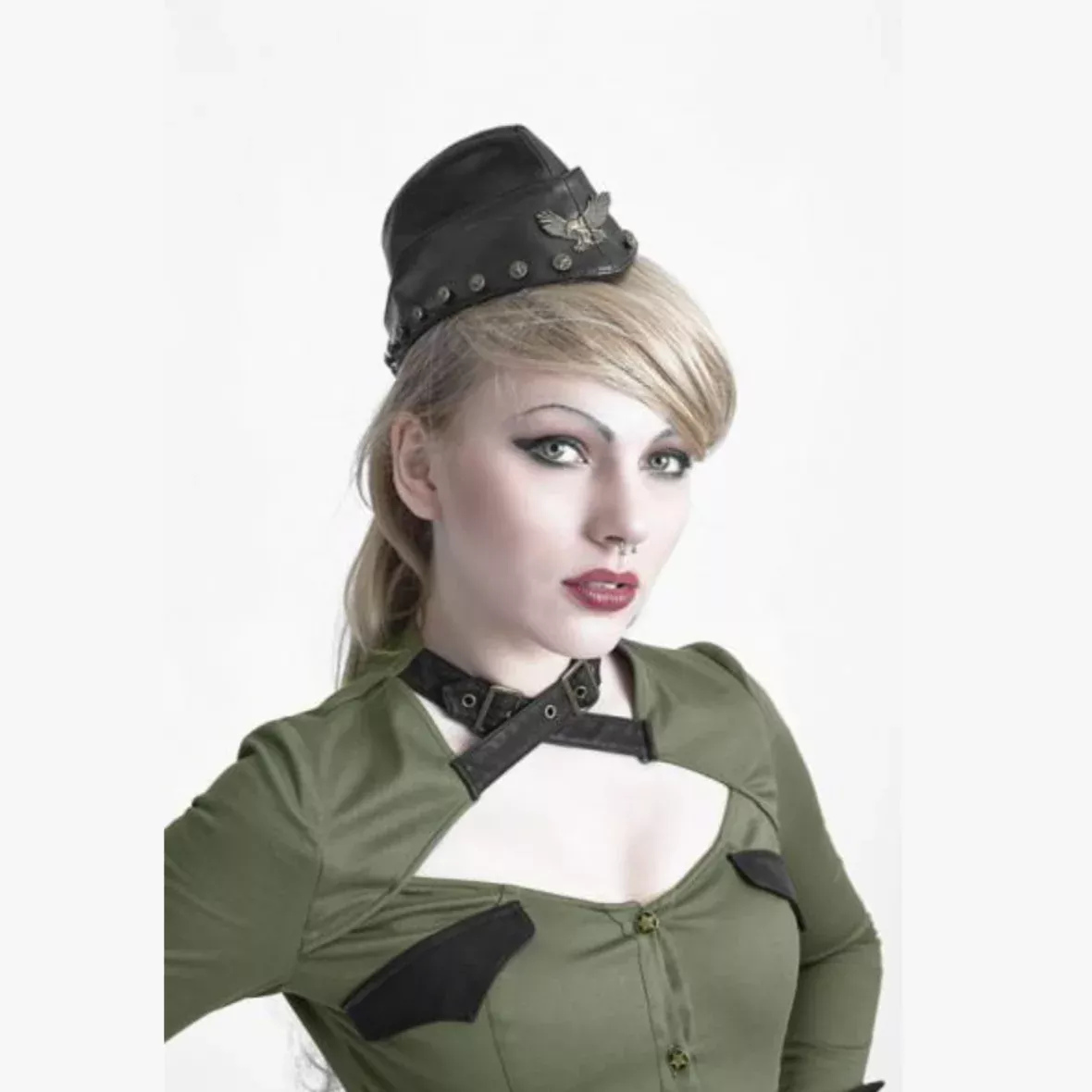 Gothic Military Ship Cap