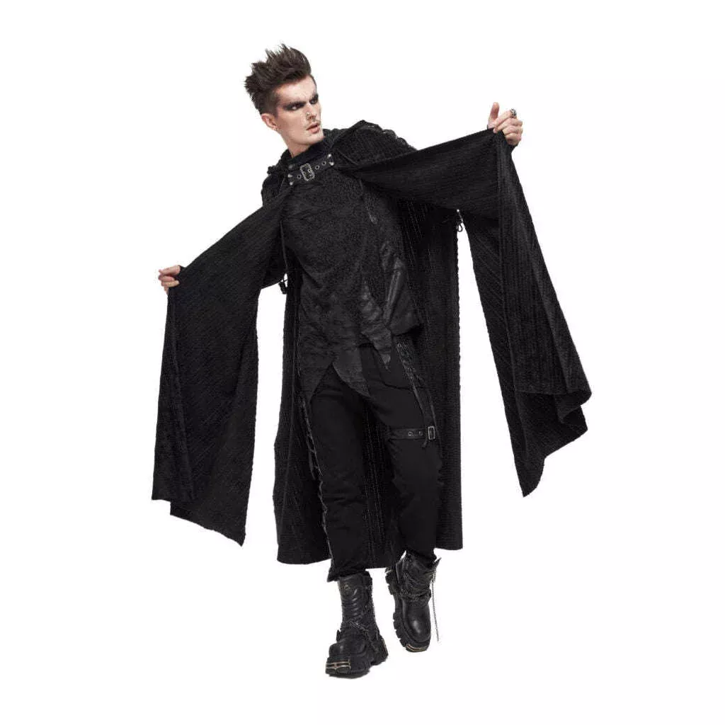 Gothic Velvet Long Hooded Cape