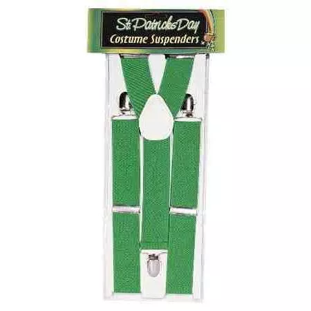 Green Adult Suspenders